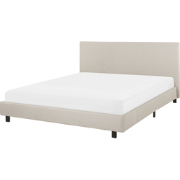 ALBI - Tweepersoonsbed - Beige - 160 x 200 cm - Polyester