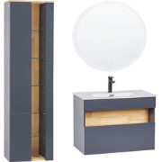 FIGUERES - Badkamermeubel - Grijs - MDF