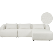 SVANSELE - Driezitsbank - Gebroken wit - Linkszijdig - Bouclé