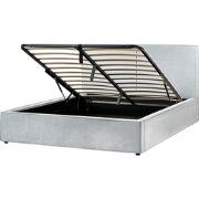 MOISSAC - Bed - Lichtblauw - 180 x 200 cm - Polyester