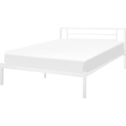 CUSSET  - Tweepersoonsbed - Wit - 140 x 200 cm - Metaal