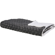 KANDILLI - Plaid - Donkergrijs - 200 x 220 cm - Polyester