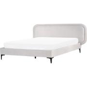 SUZETTE - Tweepersoonsbed - Lichtgrijs - 160 x 200 cm - Polyester
