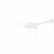 VAURS  - Tweepersoonsbed - Wit - 180 x 200 cm - Staal