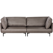 REVSNES - Driezitsbank - Bruin - Veganistisch eco-leer