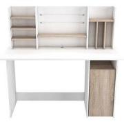 Bureau met opbergruimte L134,8 cm - Amber