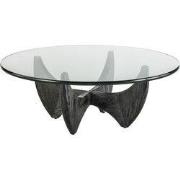 Table basse ronde en chêne massif D.100cm - HARPER