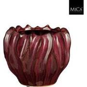 Mica Decorations Bloempot Thom - 23.5x23.5x19 cm - Keramiek - Paars
