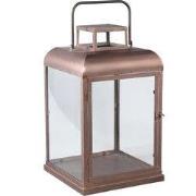 PTMD Lantaarn Vitoria - 30x30x50 cm - Ijzer - Wit