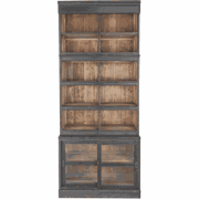 Boekenkast van massief grenenhout H240 cm - AMSTERDAM