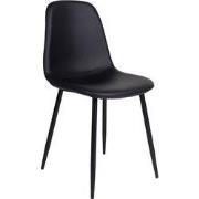 House Nordic Eetkamerstoel Stockholm Zwart - Set van 2