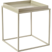Vierkante bijzettafel met blad met randen H52 cm - SKYE