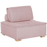 TIBRO - Fauteuil - Roze - Polyester