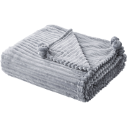 KAWERI - Plaid - Grijs - 150 x 200 cm - Polyester