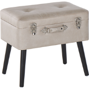 MALLARD - Hocker - Beige - Kunstleer
