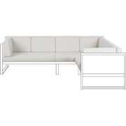 CASTELLA - Tuinkussen hoezen set - Gebroken wit - Polyester