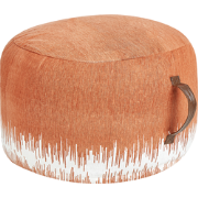 KAWAI - Poef - Oranje/Wit - 50 x 30 - Katoen