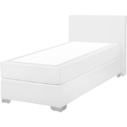 PRESIDENT - Boxspringbed - Wit - 90 x 200 cm - Kunstleer