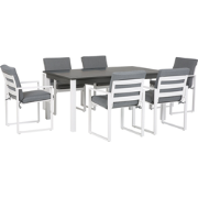 PANCOLE  - Tuinset voor 6 - Grijs - Polyester