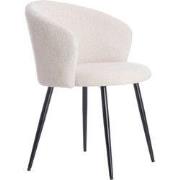 Light & Living - Eetkamerstoel RADAJA - Ø58x78cm - Wit - Set van 2