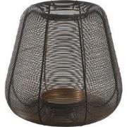 PTMD Jaden Windlicht - 29 x 29 x 27 cm  - Ijzer - Zwart