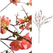 PTMD Kunstbloem Bloesem - 90x60x140 cm - Plastic - Roze