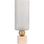 PTMD Windlicht Levee - 15x15x45 cm - Glas - Wit