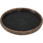PTMD Plateau Ricci - 45x45x4 cm - Cement - Zwart