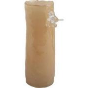 Vaas Bird On Branch - Zachtgeel - 9.5x9.5x27cm