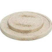 PTMD Plateau Adwin - 19x19x1 cm - Cement - Creme - Set van 2