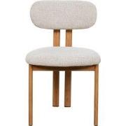 Eetkamerstoel Naturel/Beige - Zithoogte 49cm - Noor - Set van 2