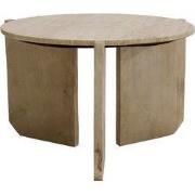 Salontafel Travertin - Naturel Mangohout - 60x60x40cm - Simon