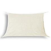 hanSe® Schaduwdoek Rechthoek Waterafstotend 3x4,5 m Zonnedoek Creme