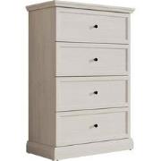 Meubella - Ladekast Leroy - Wit eiken - 75 cm