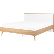 SERRIS - Bed - Lichtbruin - 160 x 200 cm - Vezelplaat