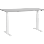 DESTINES - Elektrisch Verstelbaar bureau - Lichtgrijs - 160 cm - MDF