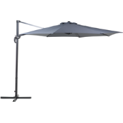 SAVONA - Zweefparasol - Donkergrijs - Polyester