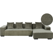 LUNGO - Hoekbank - Groen - Linkerzijde - Corduroy