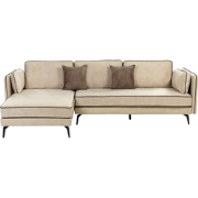 ALTAN - Hoekbank - Beige - Rechtszijdig - Fluweel