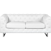 VISSLAND - Tweezitsbank  - Wit -  Kunstleer