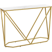 HAZEN - Sidetable - Wit/Goud - MDF