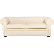 CHESTERFIELD - Chesterfield bank 2-zits - Lichtbeige - Leer