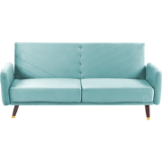 SENJA - Driezitsbank - Lichtblauw - Fluweel