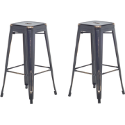 CABRILLO L - Barkruk - Zwart - Staal