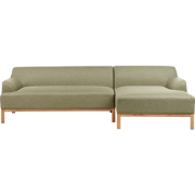 SOSJO - Hoekbank - Olijfgroen - Linkszijdig - Polyester