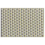 HISAR - Outdoor kleed - Grijs - 120 x 180 cm - Polypropyleen