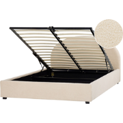 VAUCLUSE - Bed met opbergruimte - Beige - 160 x 200 cm - Polyester