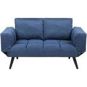 BREKKE  - Slaapbank - Marineblauw - Polyester