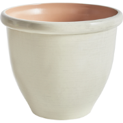 TESALIA - Bloempot - Lichtbeige -  49 cm - Polyresin