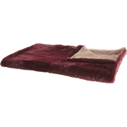 TANTAN - Plaid - Bordeaux - 150 x 200 cm - Polyester